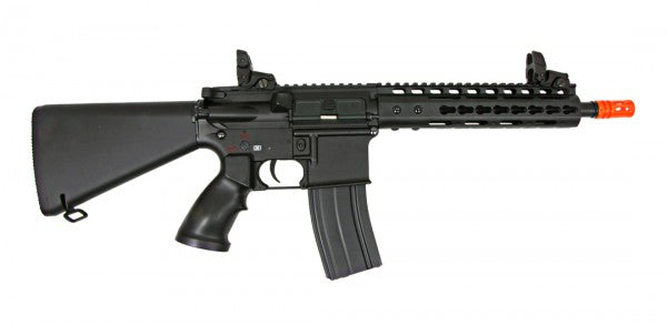 GE F6636 M4 Metal RIS w/Keymod Handguard Full Stock AEG w/Battery & Charger (Metal Gear Box) - ssairsoft.com