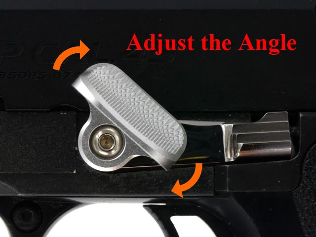 AIP Stainless Steel Slide Stop with Thumb Rest for Marui Hi-capa - ssairsoft.com