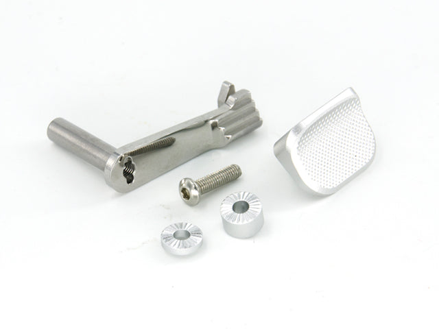 AIP Stainless Steel Slide Stop with Thumb Rest for Marui Hi-capa - ssairsoft.com