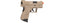 ICS BLE XPD Compact Personal Defender Pistol (Tan) - ssairsoft.com