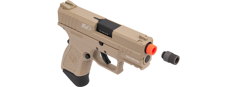 ICS BLE XPD Compact Personal Defender Pistol (Tan) - ssairsoft.com