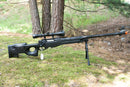 WELLFIRE AIRSOFT L96 FLUTED BOLT ACTION ILLUMINATED SCOPE RIFLE - BLACK - ssairsoft.com