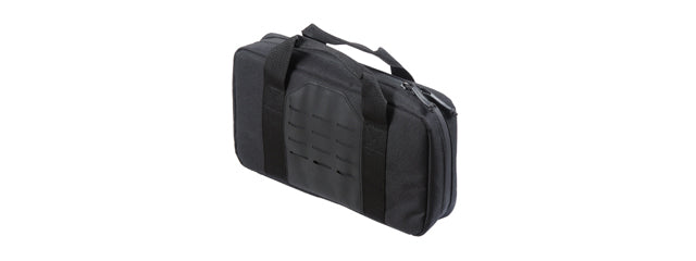 Code 11 13 Inch Pistol Bag with Laser Cut Molle Panel (Color: Black) - ssairsoft