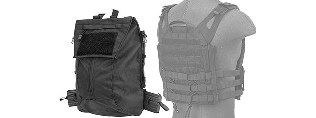 WST JPC Vest 2.0 Accessory Backpack Attachment I, Black - ssairsoft.com