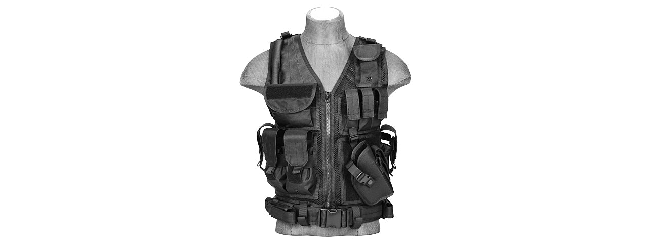 Lancer Tactical Cross Draw Vest (CA-310B) - ssairsoft.com