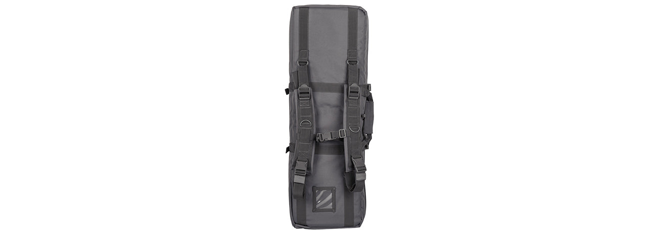 Lancer Tactical Double Gun Bag Grey 36" - ssairsoft.com