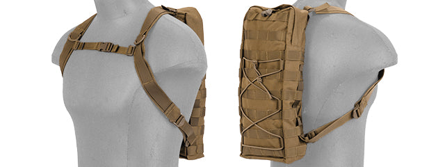 Lancer Tactical Nylon Molle Attachable Hydration Backpack - ssairsoft