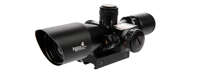 Lancer Tactical 2.5-10X40 ER RED & GREEN DUAL ILLUMINATED SCOPE - ssairsoft.com