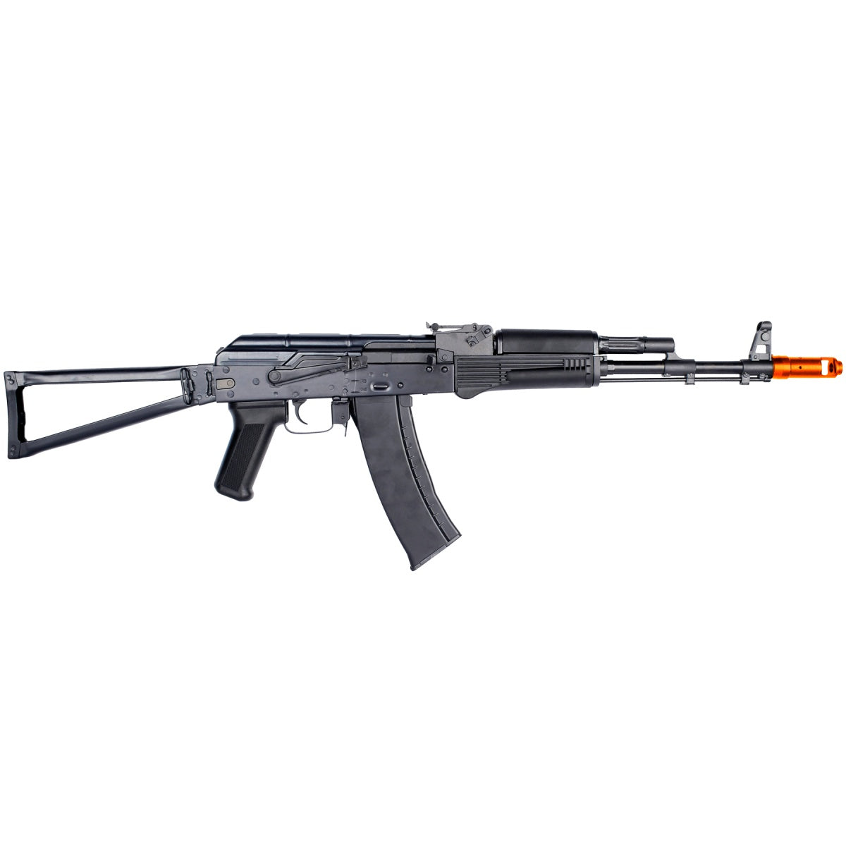 E&L AKS74MN Essential Line Stamped Steel Airsoft AEG w/ Skeleton Stock (Color: Black) - ssairsoft