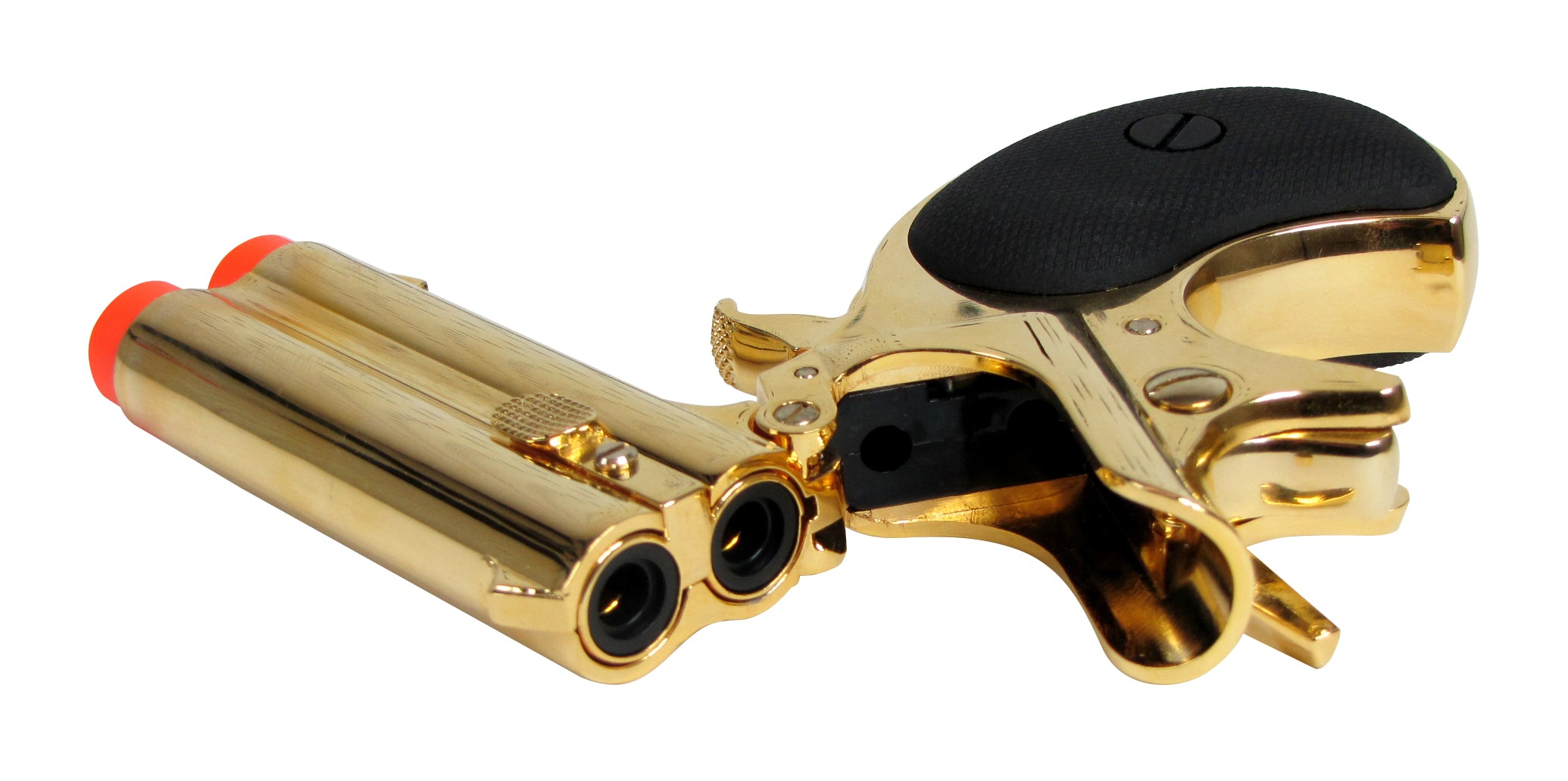 Max Tact 6mm Full Metal Double Barrel Derringer Gas Non-Blowback (Gold) - ssairsoft.com