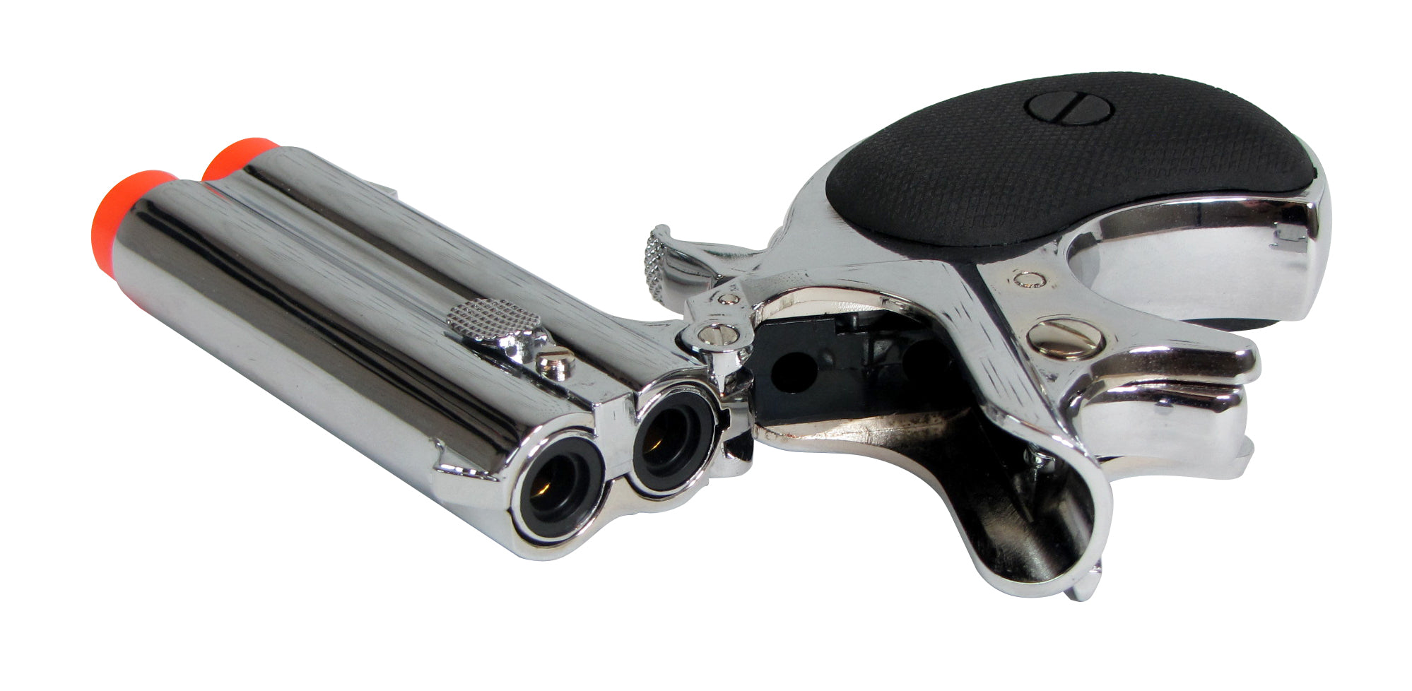 Max Tact 6mm Full Metal Double Barrel Derringer Gas Non-Blowback (Silver) - ssairsoft.com