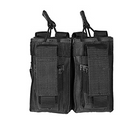 NCSTAR MOLLE RIFLE MAGAZINE POUCH + PISTOL MAGAZINE POUCH - BLACK - ssairsoft.com