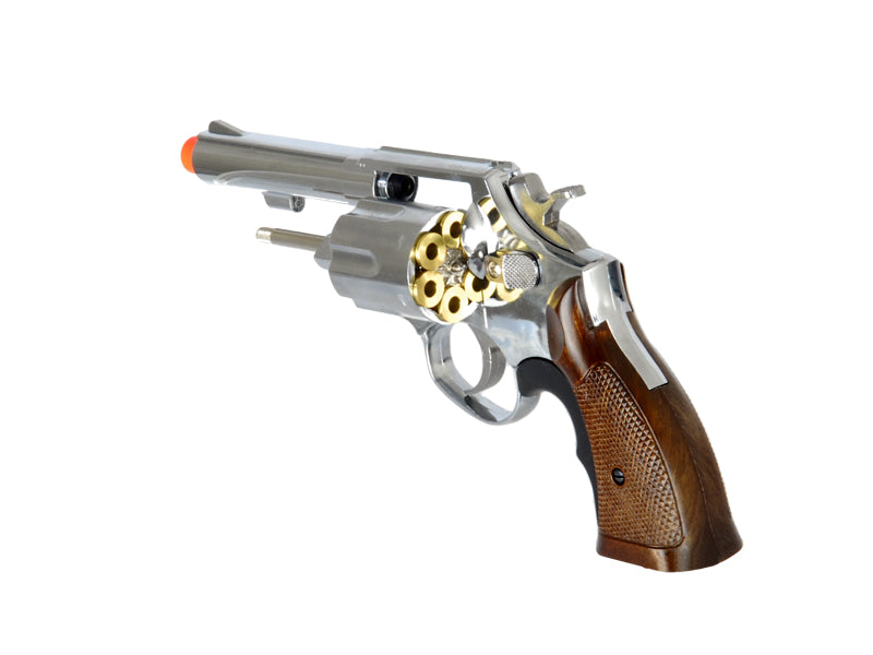 HFC HG-131C GAS POWERED REVOLVER PISTOL IN SILVER - ssairsoft.com