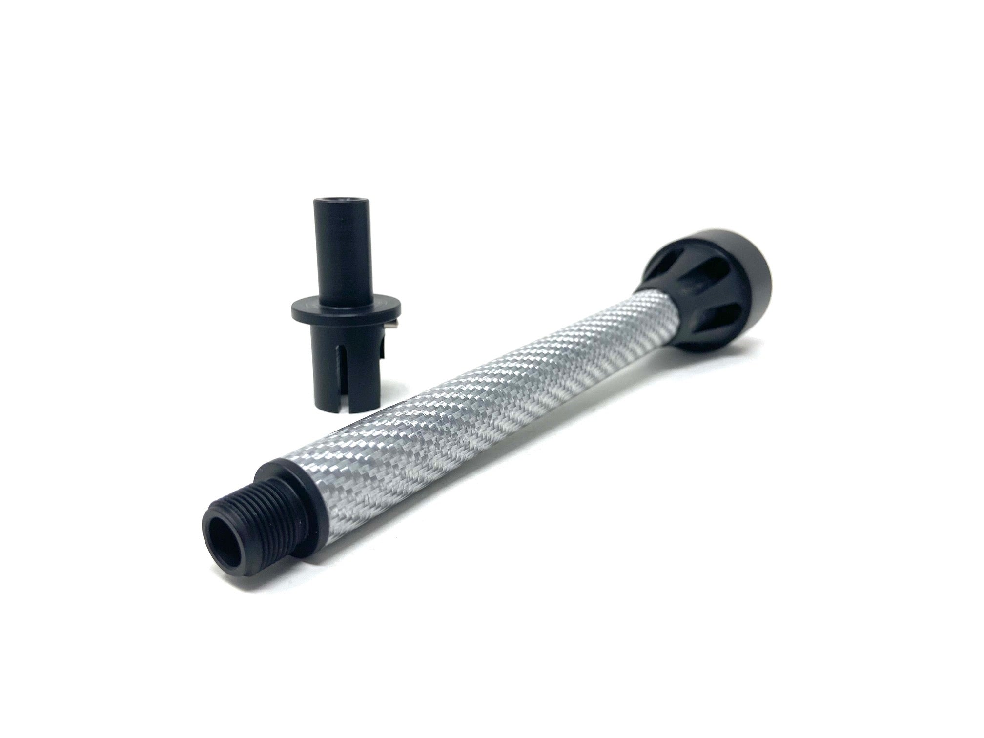 MAC Airsoft Easy Cannon Outer barrel 8" Silver - ssairsoft.com