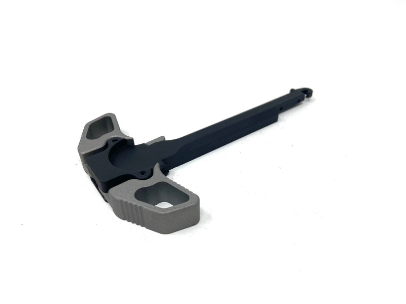 MAC Custom Grey/Black Ambi Airsoft Charging Handle for M4 AEG - ssairsoft.com