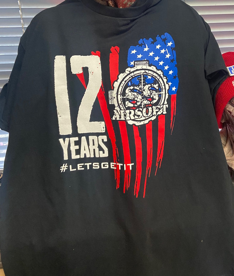 12 Year Anniversary tshirt - ssairsoft