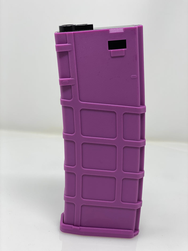 Lonex 200rd Polymer M4 / M16 AEG Mid Capacity Magazine Purple 6 pack - ssairsoft.com