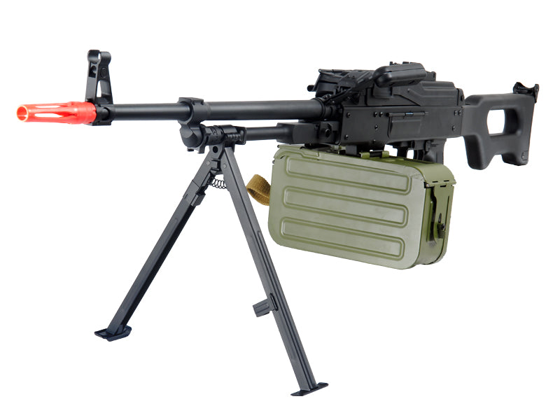 A&K PKM HMG Russian Airsoft Metal AEG Squad Machine Gun - ssairsoft