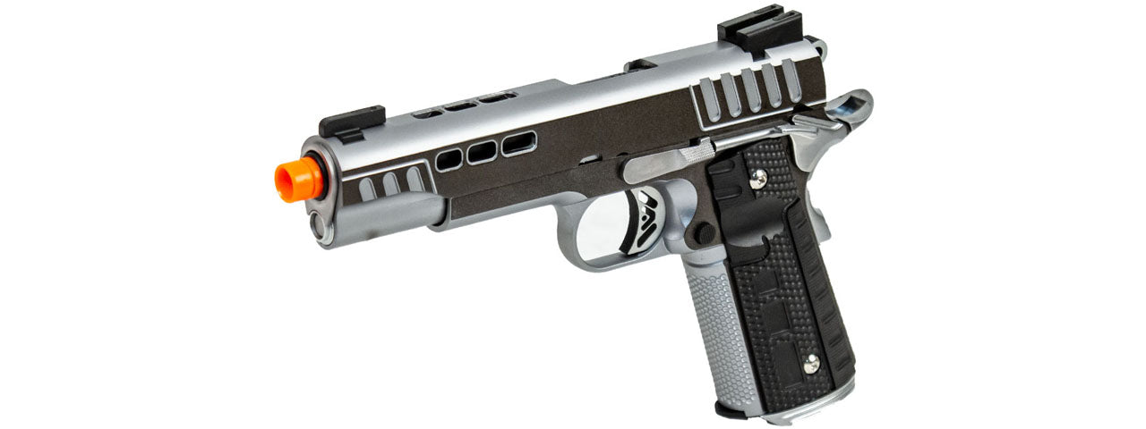 Asend Airsoft KP1911 Custom Gas Blowback Airsoft Pistol (Color: Two Tone) - ssairsoft.com