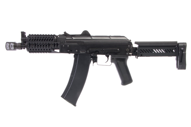LCT ZKS-74UN AK AEG Rifle w/ Folding Stock (Black) - ssairsoft.com