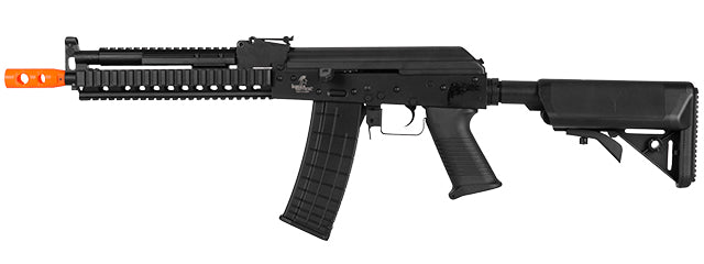 Beta Project Tactical AK RIS AEG Metal Gear, Polymer Body in Black - ssairsoft.com