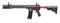 Lancer Tactical Gen 3 M4 SPR Interceptor Airsoft AEG Rifle Black with Red Accents - ssairsoft