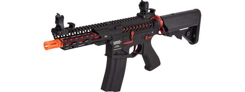 Lancer Tactical Proline Enforcer Skeleton AEG LFPS (Black and Red) - ssairsoft