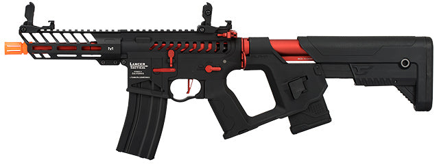 Lancer Tactical Enforcer Needletail Red/Black Alpha Stock Low FPS - ssairsoft.com