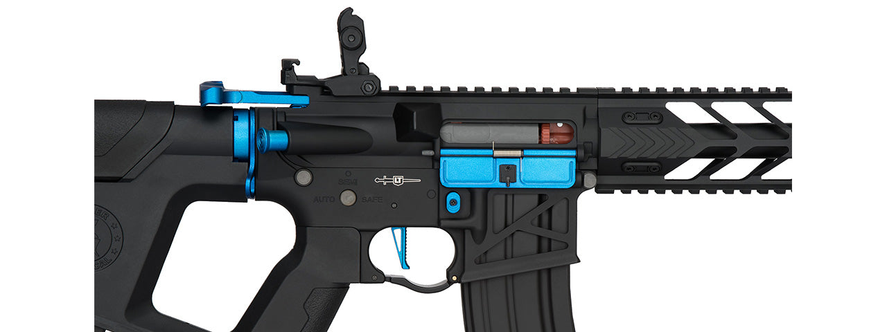 Lancer Tactical AEG Nightwing Enforcer Blue High FPS - ssairsoft.com
