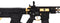 Lancer Tactical Enforcer BATTLE HAWK 7" Skeleton AEG w/ Alpha Stock, Gold - ssairsoft.com