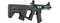 Lancer Tactical  Enforcer BATTLE HAWK 7" Skeleton AEG [HIGH FPS] w/ Alpha Stock (BLACK/GREEN) - ssairsoft.com