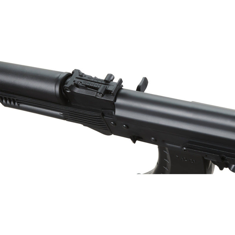 Lancer Tactical x Kalashnikov USA Licensed KR-104 SBR Airsoft AEG Rifle with Folding Stock (Color: Black) - ssairsoft