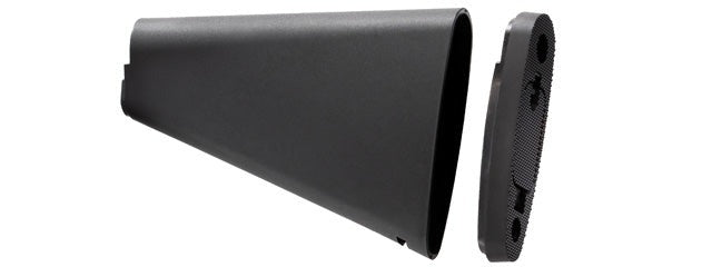Lancer Tactical Stubby Fixed Stock for M4/M16 Series Airsoft AEG (Color: Black) - ssairsoft.com