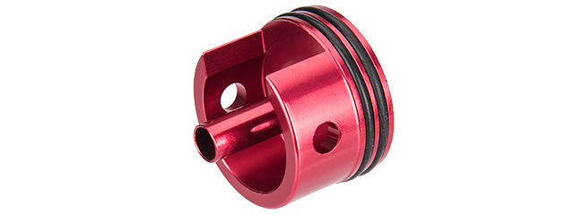 Lancer Tactical Reinforced CNC Aluminum Cylinder Head for Version 2 Airsoft AEG Gearboxes (RED) - ssairsoft.com