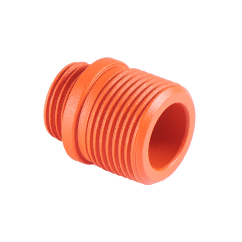Lancer Tactical 13mm to 14mm Metal Thread Adapter (Color: Orange) - ssairsoft