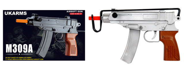 UKARMS M309S Scorpion Spring Pistol in Silver - ssairsoft.com