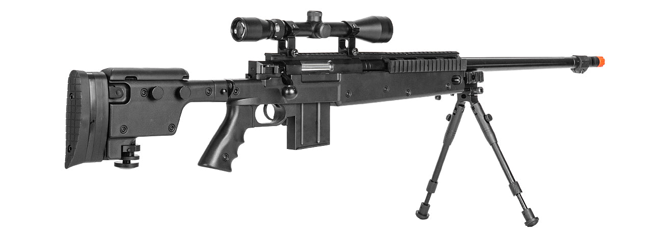 Well MB4407BAB Bolt Action Rifle w/ Scope and Bipod - ssairsoft.com