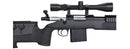 WellFire M40A3 Bolt Action Sniper Rifle w/ Scope (BLACK) - ssairsoft.com