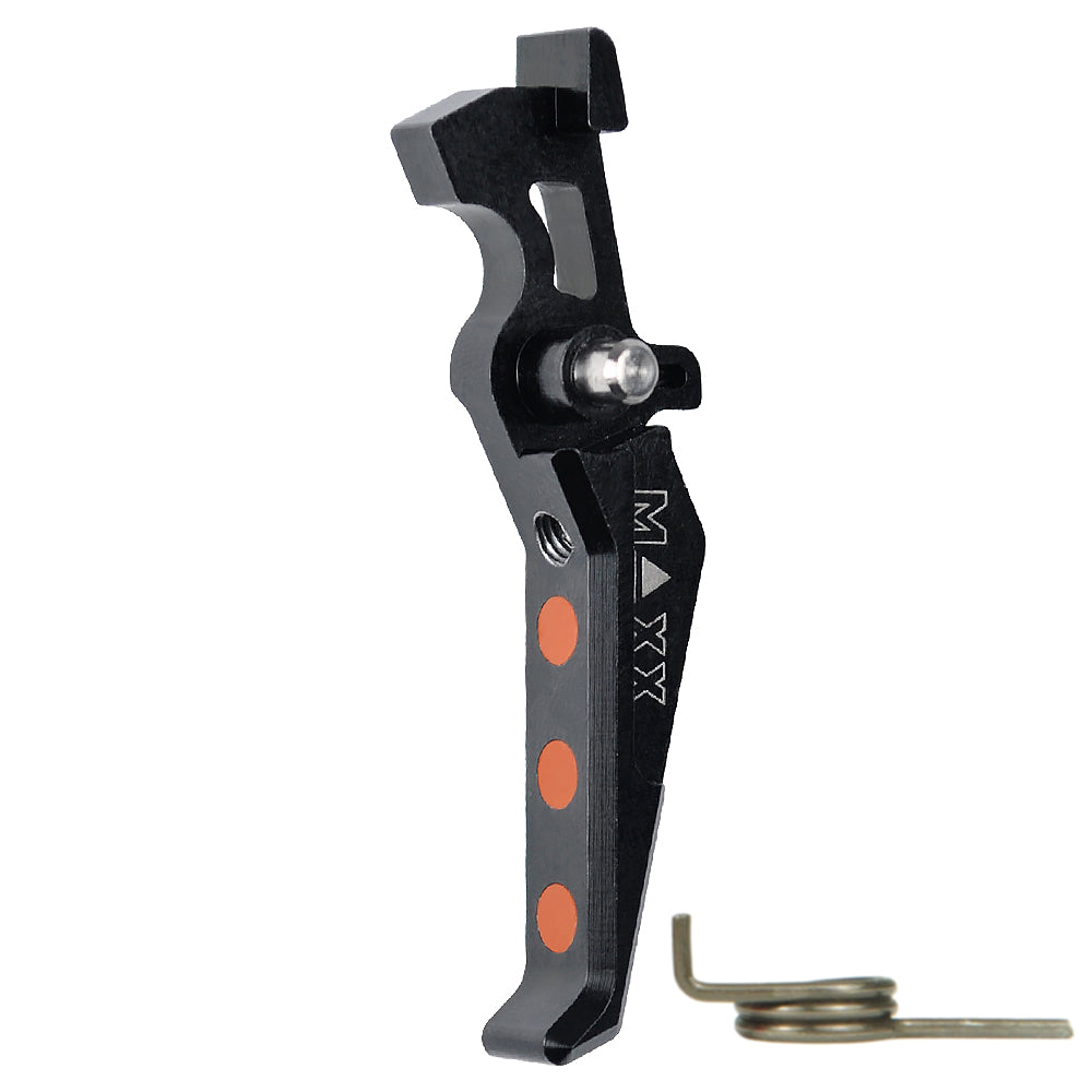Maxx Model CNC Aluminum Advanced Trigger (Style E) (Black) - ssairsoft.com
