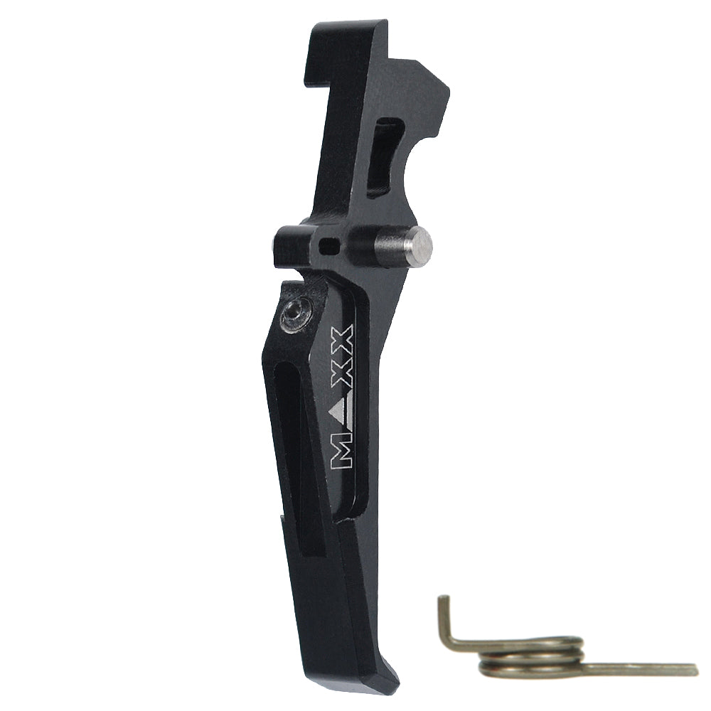 Maxx Model CNC Aluminum Advanced Trigger (Style E) (Black) - ssairsoft.com