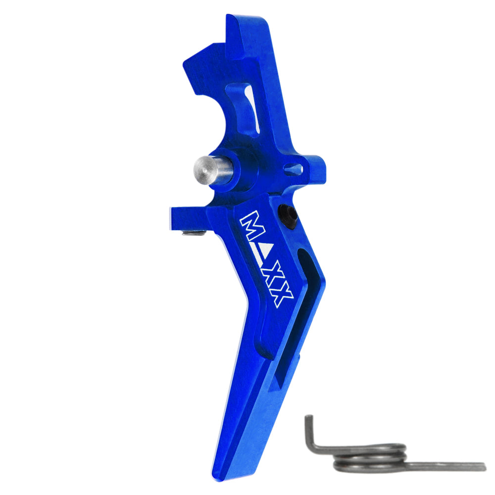 Maxx Model CNC Aluminum Advanced Speed Trigger (Style A) (Blue) - ssairsoft.com