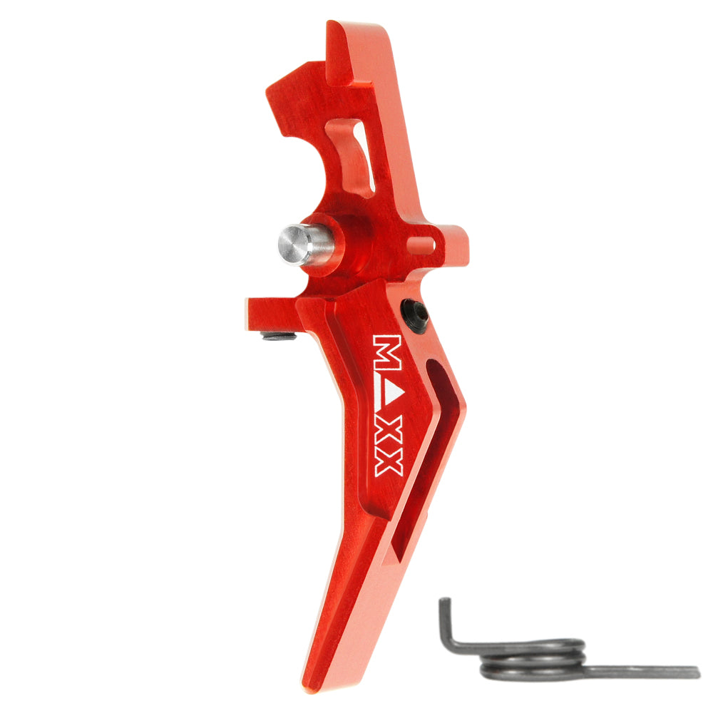 Maxx Model CNC Aluminum Advanced Speed Trigger (Style B) (Red) - ssairsoft.com