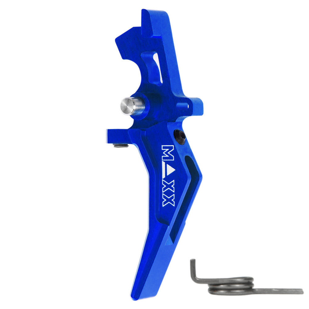 Maxx Model CNC Aluminum Advanced Speed Trigger (Style B) (Blue) - ssairsoft.com
