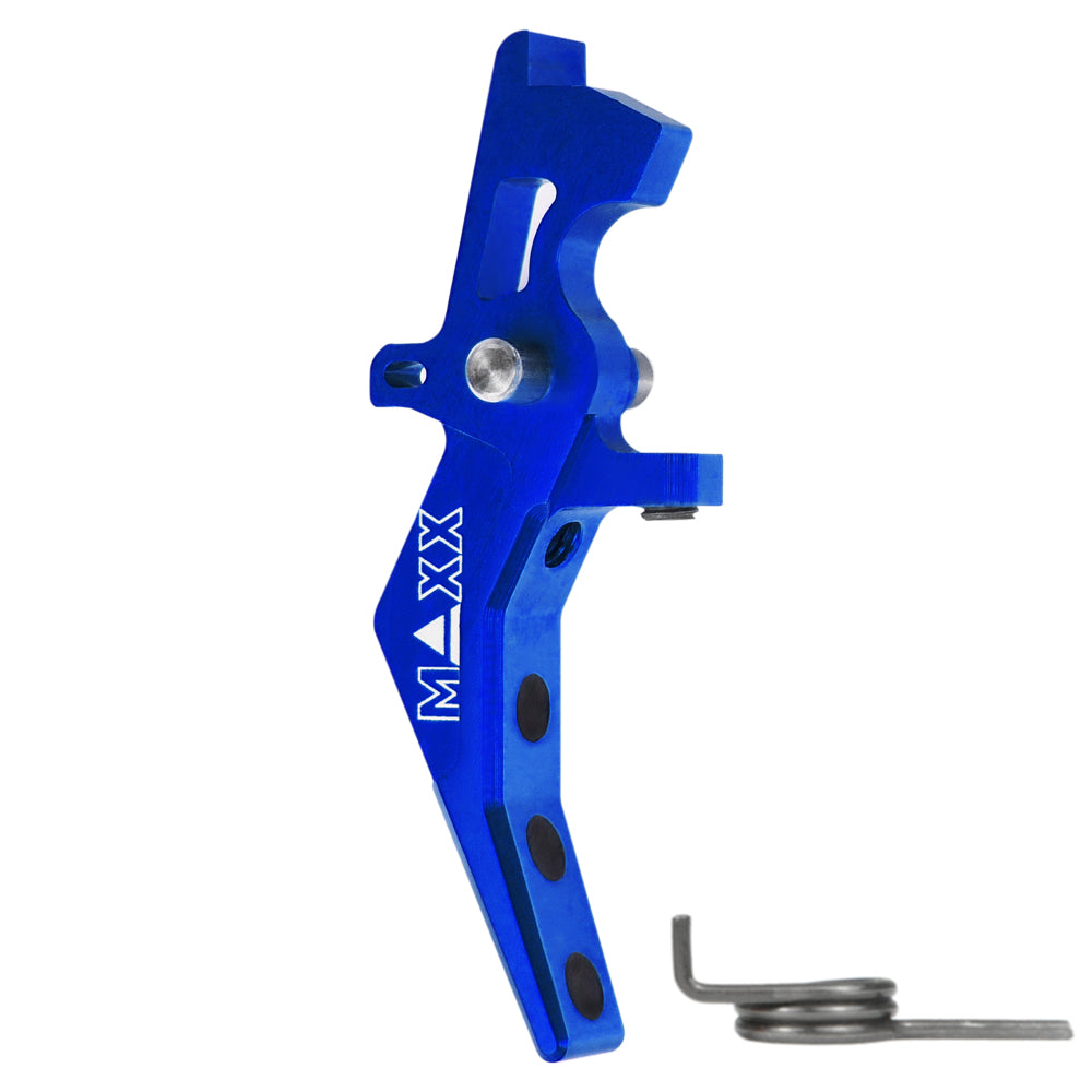 Maxx Model CNC Aluminum Advanced Speed Trigger (Style B) (Blue) - ssairsoft.com