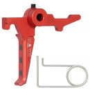 MAXX Model Airsoft CNC Aluminum Advanced Trigger (Style E) (Red) For MTW