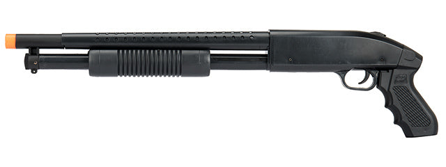 UKArms P388 Spring Single Shot Airsoft Shotgun (BLACK) - ssairsoft.com