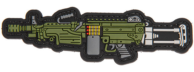 PVC Morale Patch M249 (Color: OD Green) - ssairsoft.com