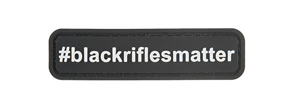 G-FORCE #BLACKRIFLESMATTER PVC MORALE PATCH (BLACK) - ssairsoft.com