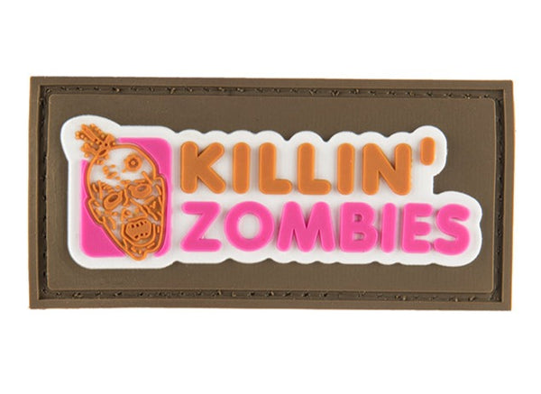 G-FORCE KILLING ZOMBIES PVC MORALE PATCH (TAN) - ssairsoft.com