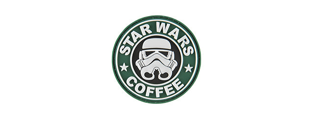 G-FORCE STARWARS COFFEE TROOPER PVC MORALE PATCH (GREEN) - ssairsoft.com